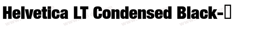 Helvetica LT Condensed Black字体转换